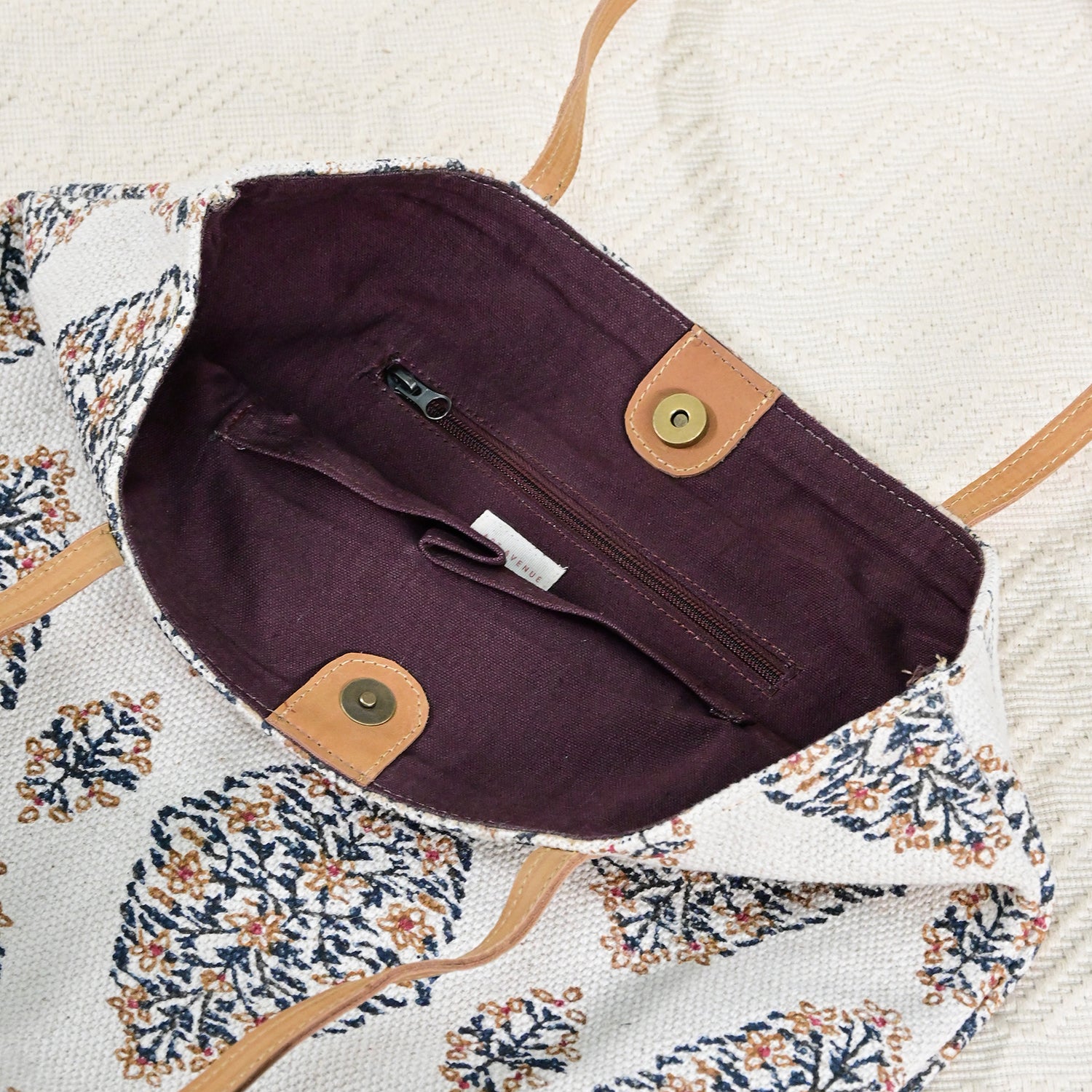 ARMENIA - BLOCK PRINTED TOTE BAG - ART AVENUE