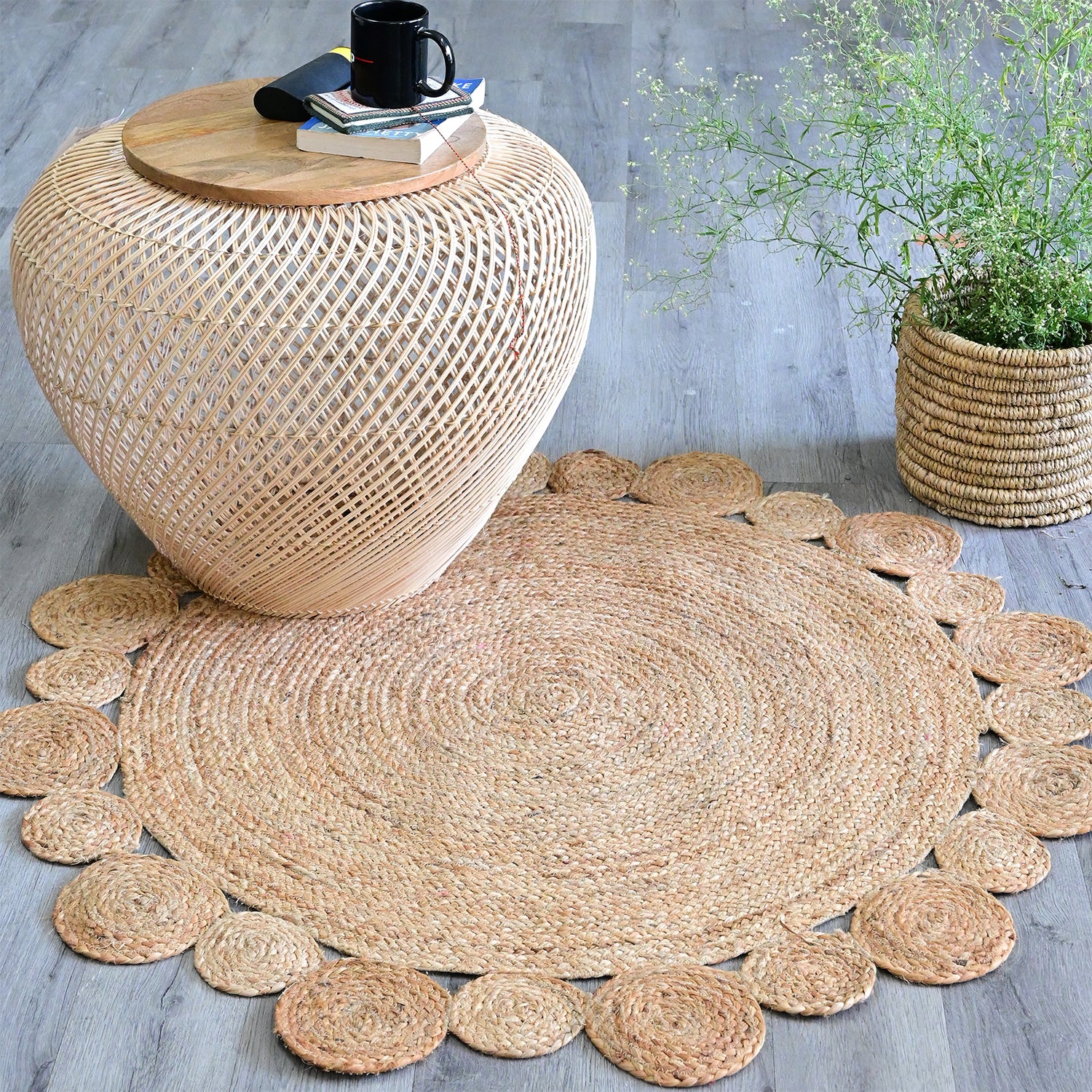 DENVER - ROUND JUTE RUG - ART AVENUE