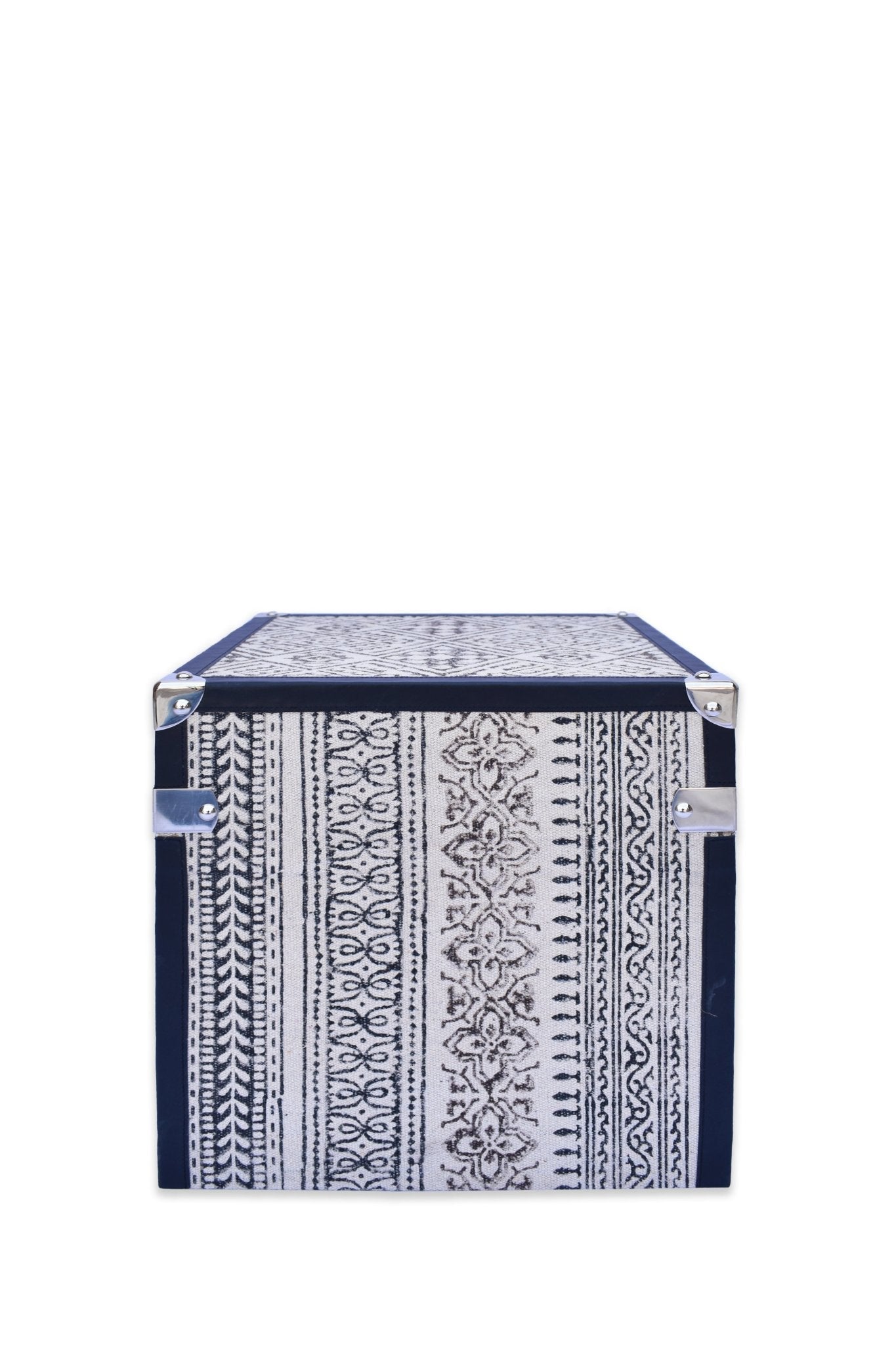 MYSTERY TRUNK - PRINTED FABRIC WITH LEATHER - ART AVENUE