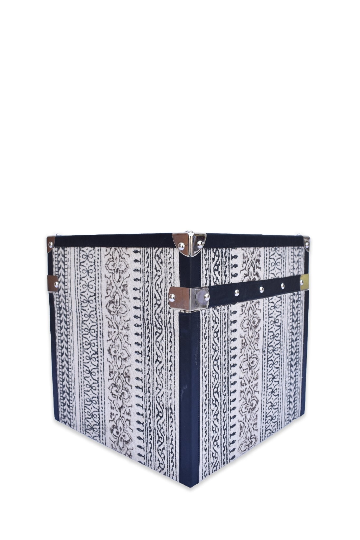 MYSTERY TRUNK - PRINTED FABRIC WITH LEATHER - ART AVENUE