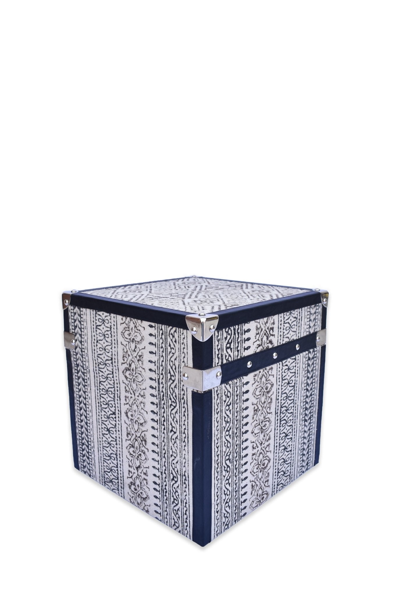 MYSTERY TRUNK - PRINTED FABRIC WITH LEATHER - ART AVENUE