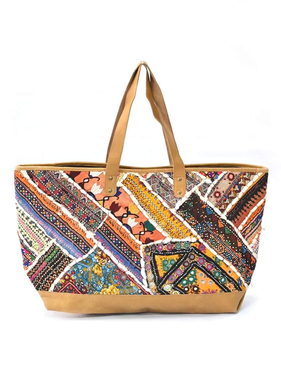 BARREN - VINTAGE FABRIC PATCHWORK HAND BAG - ART AVENUE