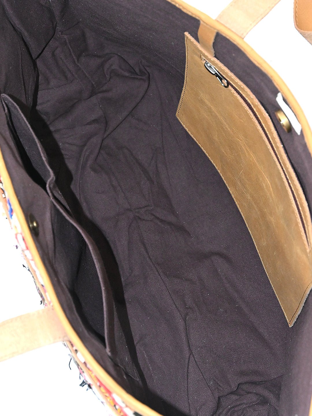 BARREN - VINTAGE FABRIC PATCHWORK HAND BAG - ART AVENUE