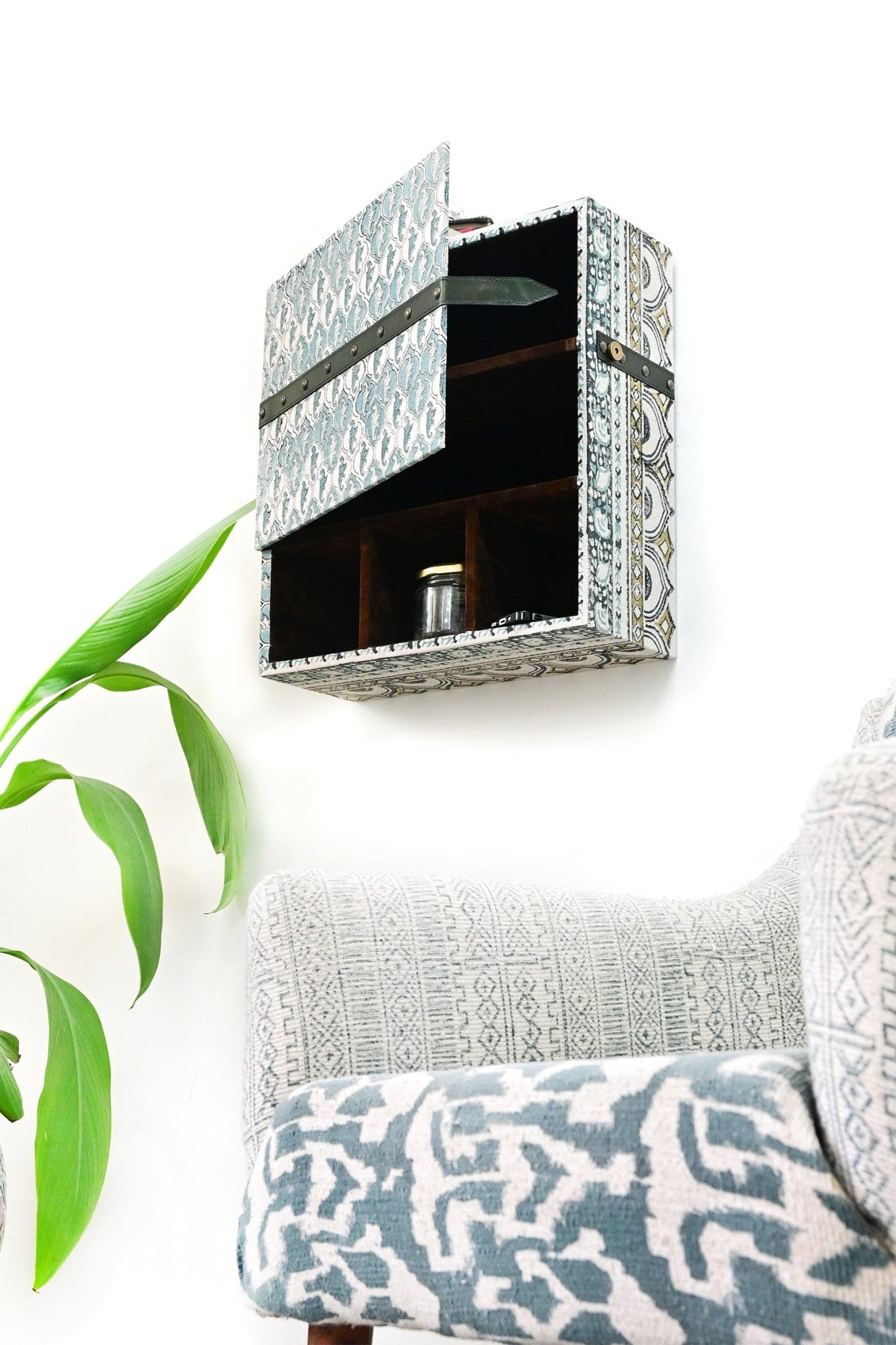 AQUA - COTTON PRINTED WALL CABINET - ART AVENUE