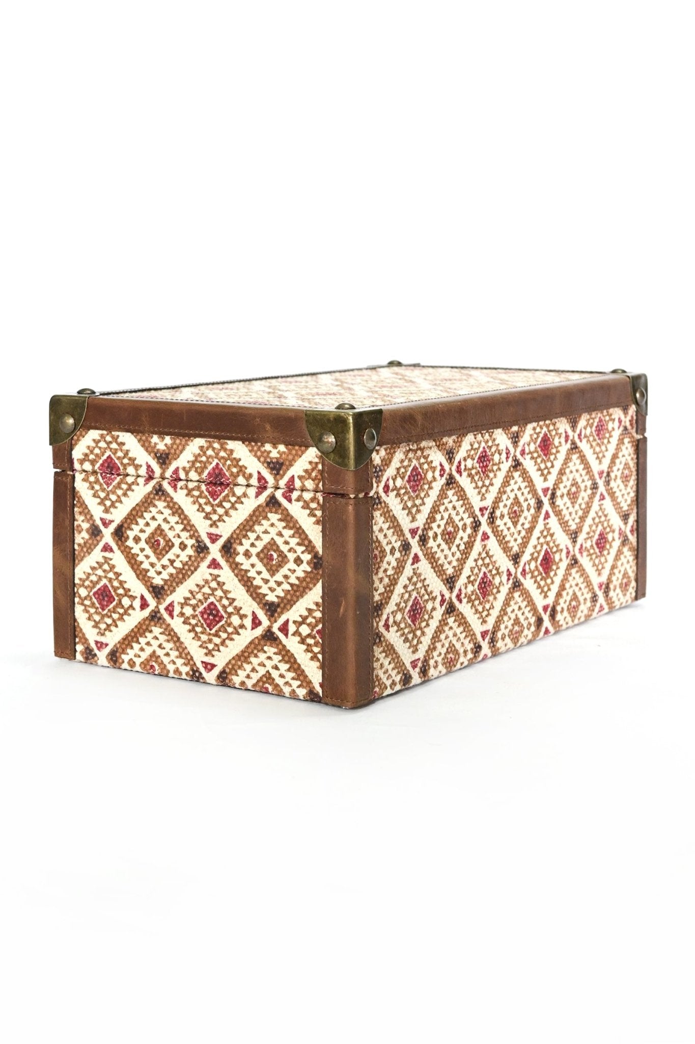 ASTRO- LEATHER & COTTON PRINTED ACCESSORIES BOX - ART AVENUE