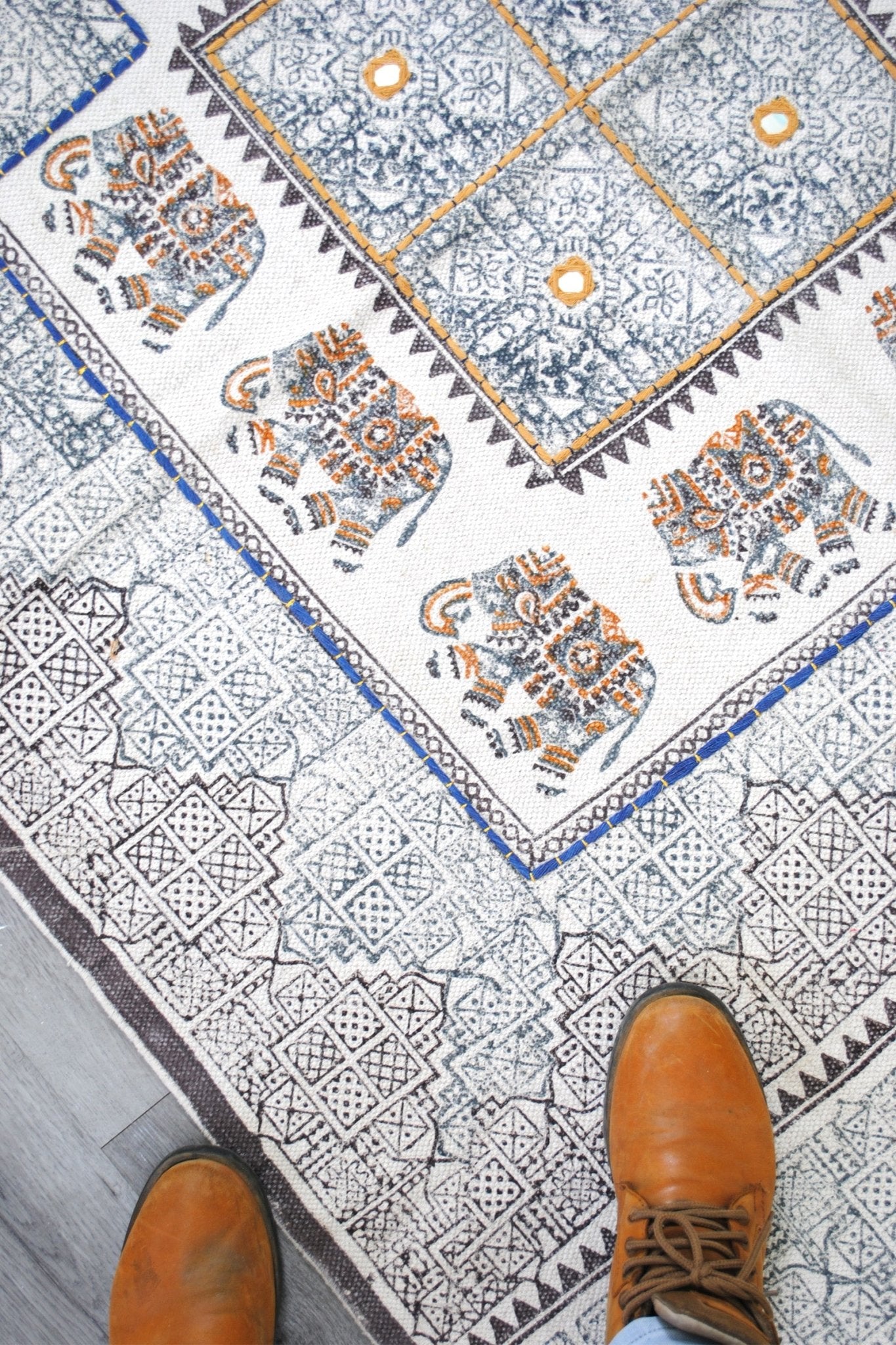 MORPHY - BLOCK PRINTED RUG - ART AVENUE