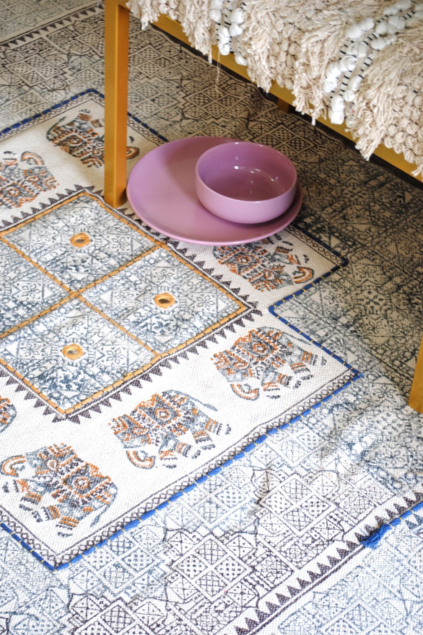 MORPHY - BLOCK PRINTED RUG - ART AVENUE