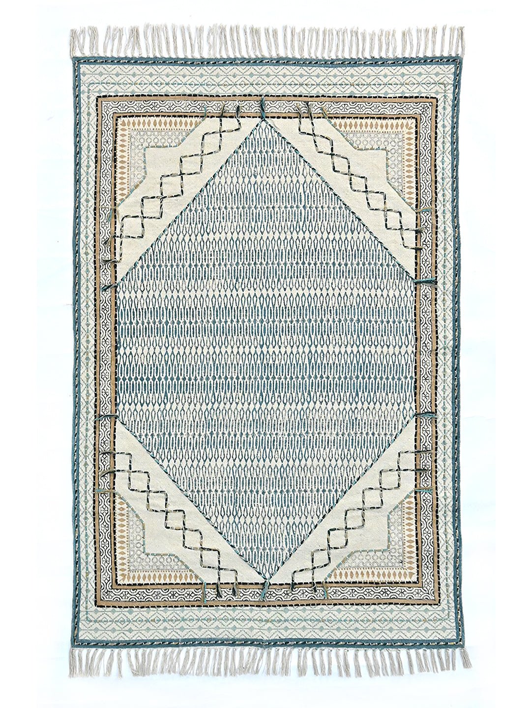 CAHIER - BLOCK PRINTED RUG - ART AVENUE