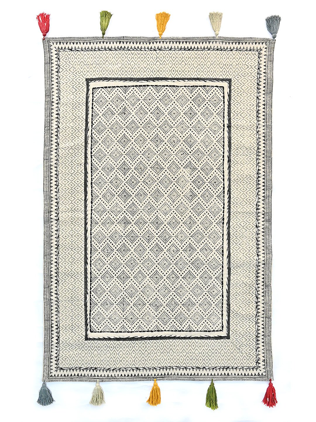 NAHUAS - BLOCK PRINTED RUG - ART AVENUE
