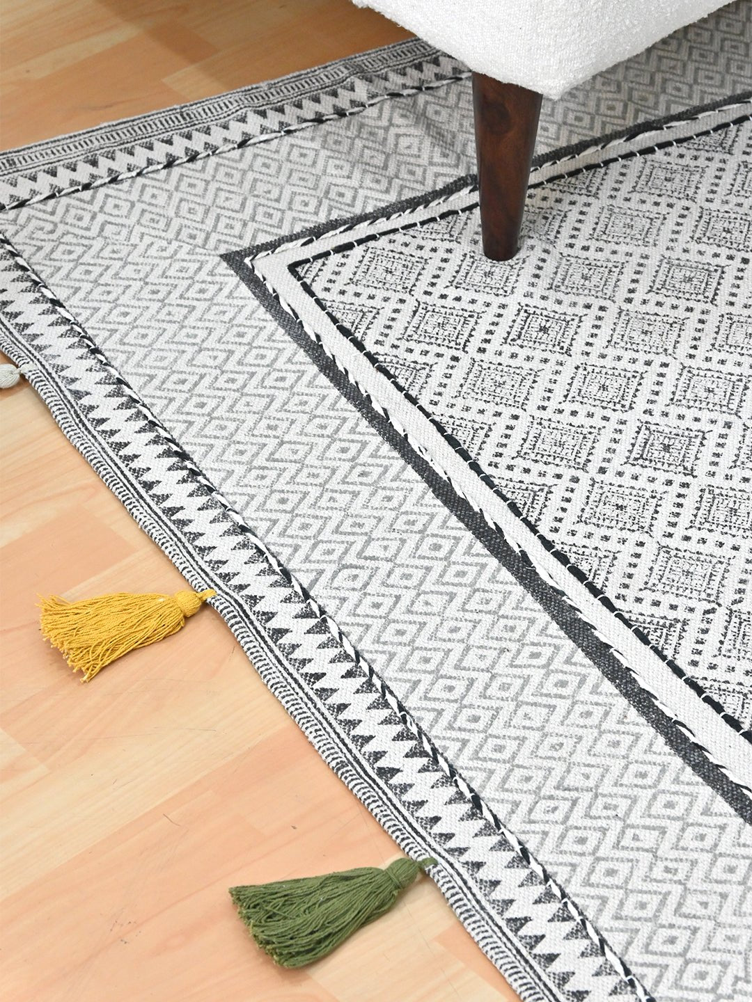 NAHUAS - BLOCK PRINTED RUG - ART AVENUE