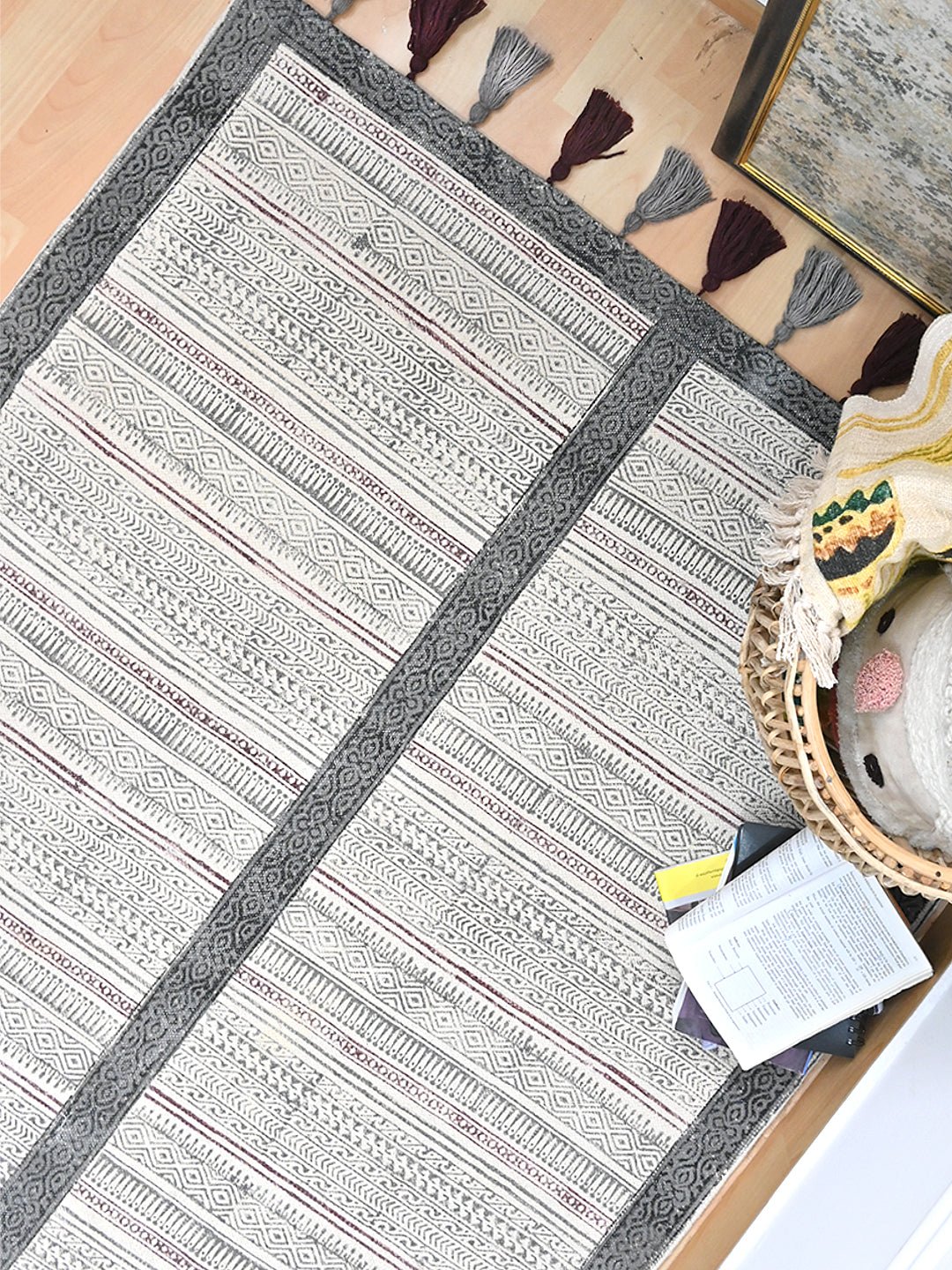 SACRED - BLOCK PRINTED RUG - ART AVENUE