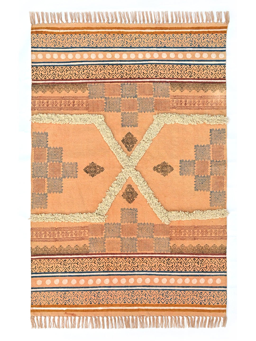 RANGOON - BLOCK PRINTED RUG - ART AVENUE