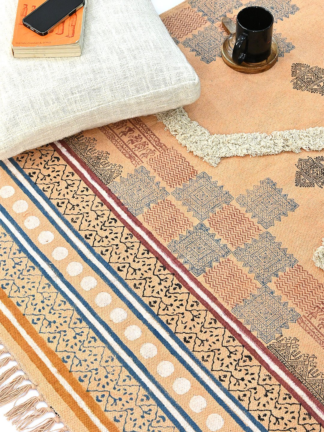 RANGOON - BLOCK PRINTED RUG - ART AVENUE