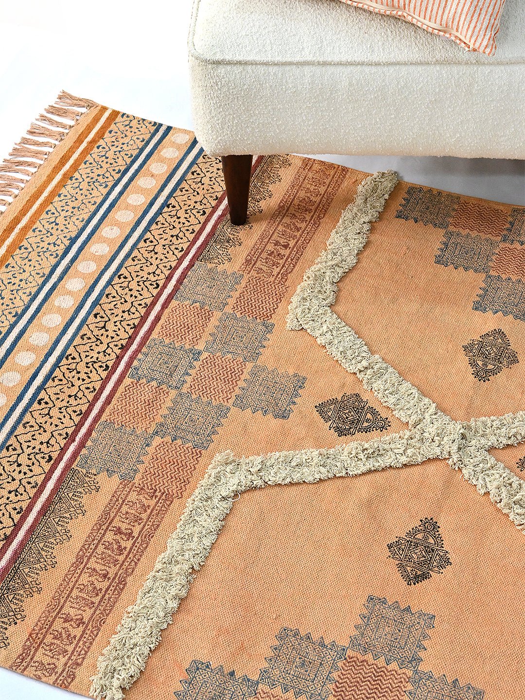 RANGOON - BLOCK PRINTED RUG - ART AVENUE