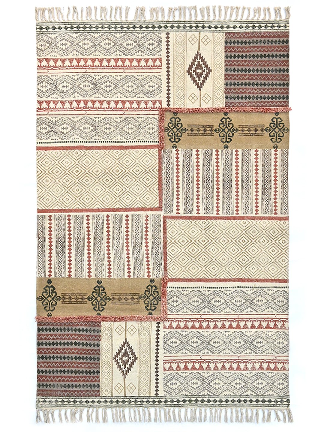 KOTA - BLOCK PRINTED COTTON RUG - ART AVENUE