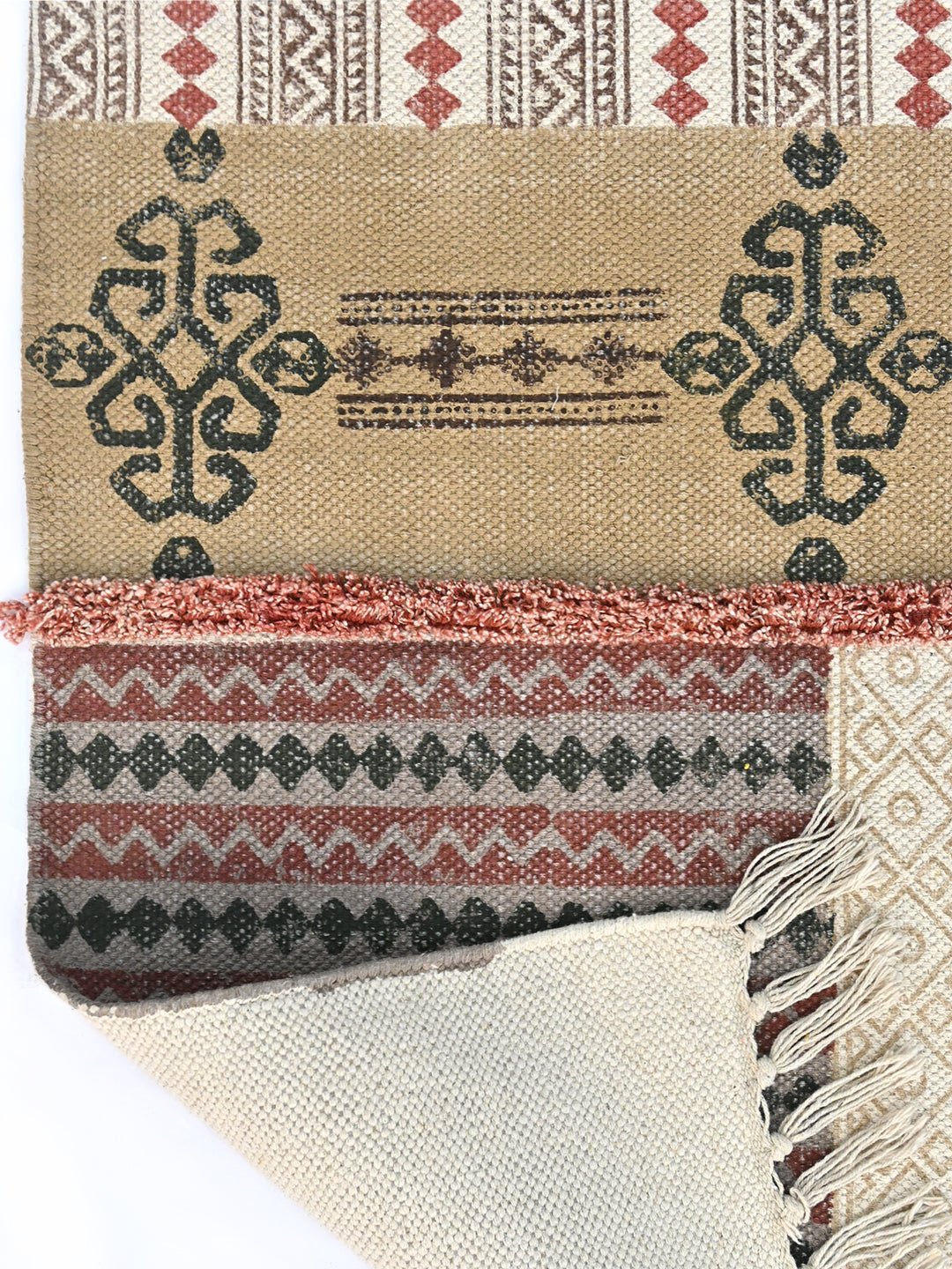 KOTA - BLOCK PRINTED COTTON RUG - ART AVENUE