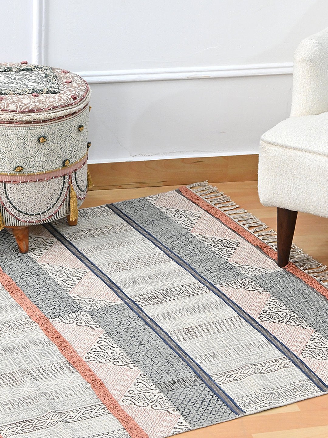 SHARON - BLOCK PRINTED RUG - ART AVENUE