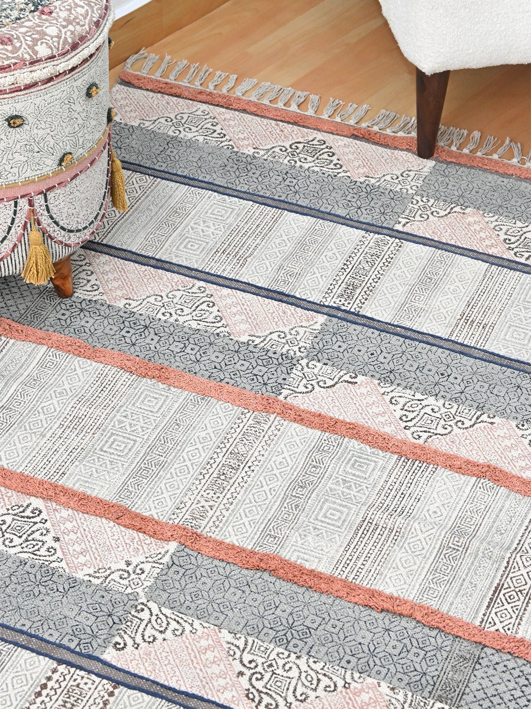SHARON - BLOCK PRINTED RUG - ART AVENUE