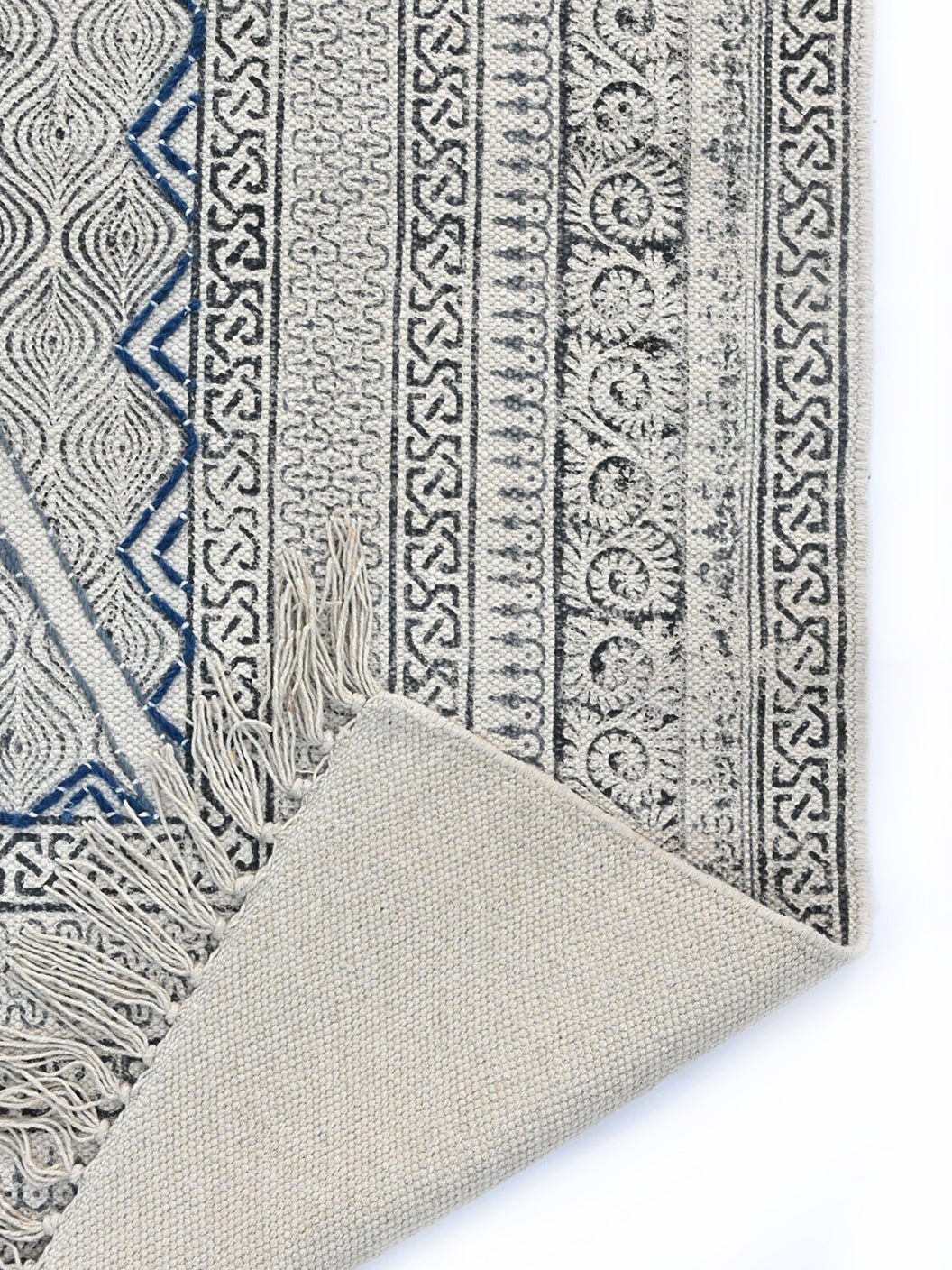 SCRAWL - BLOCK PRINTED RUG - ART AVENUE