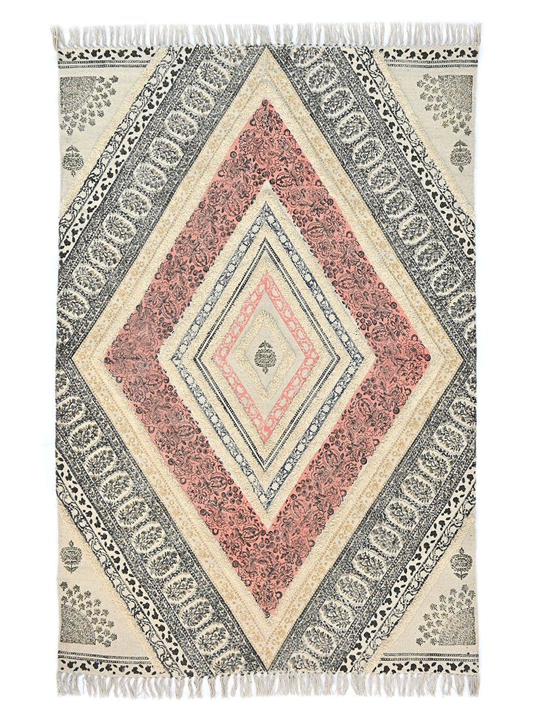 ALWAR - BLOCK PRINTED RUG - ART AVENUE