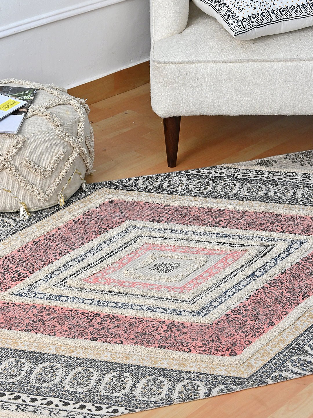 ALWAR - BLOCK PRINTED RUG - ART AVENUE