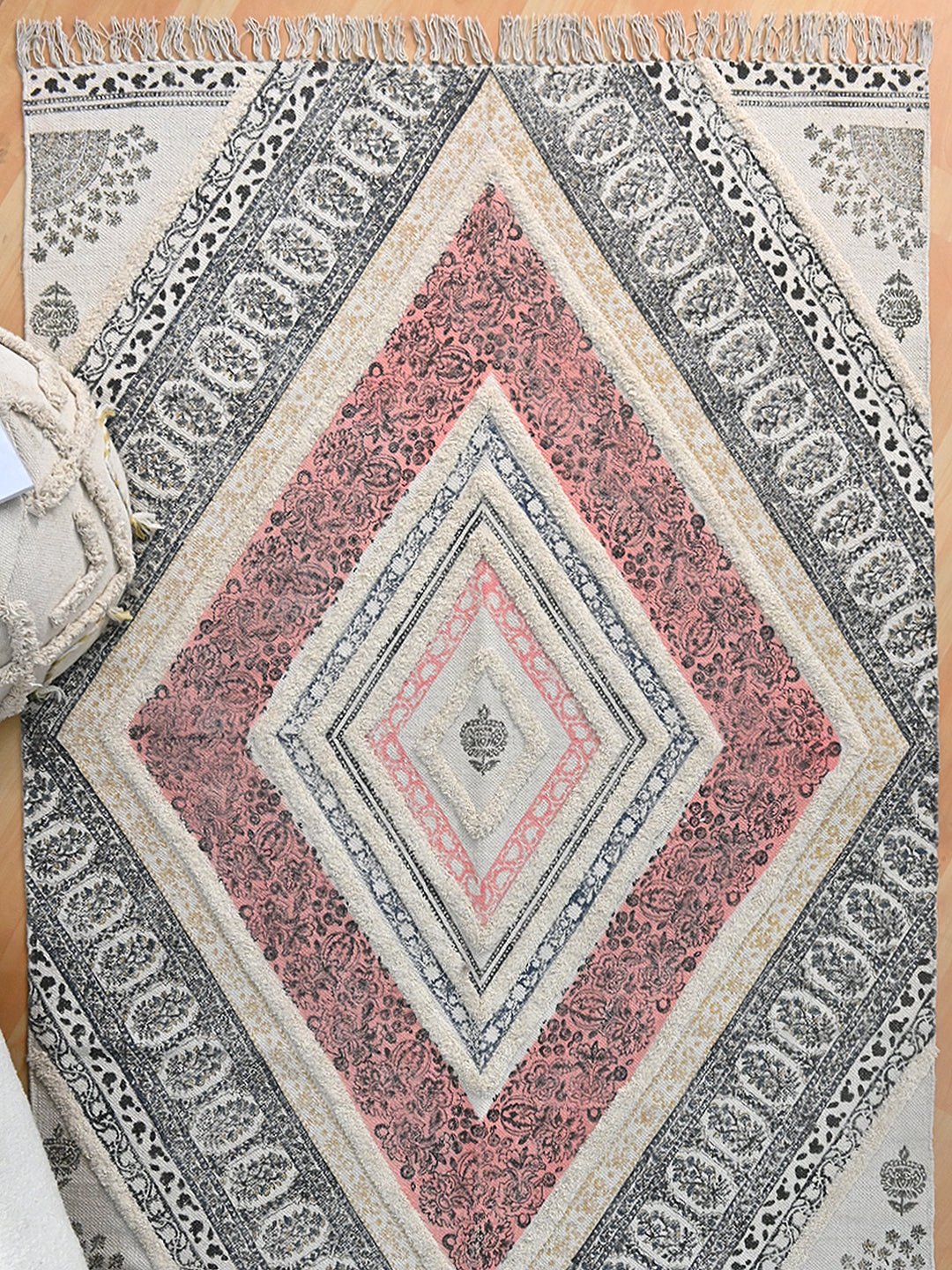 ALWAR - BLOCK PRINTED RUG - ART AVENUE