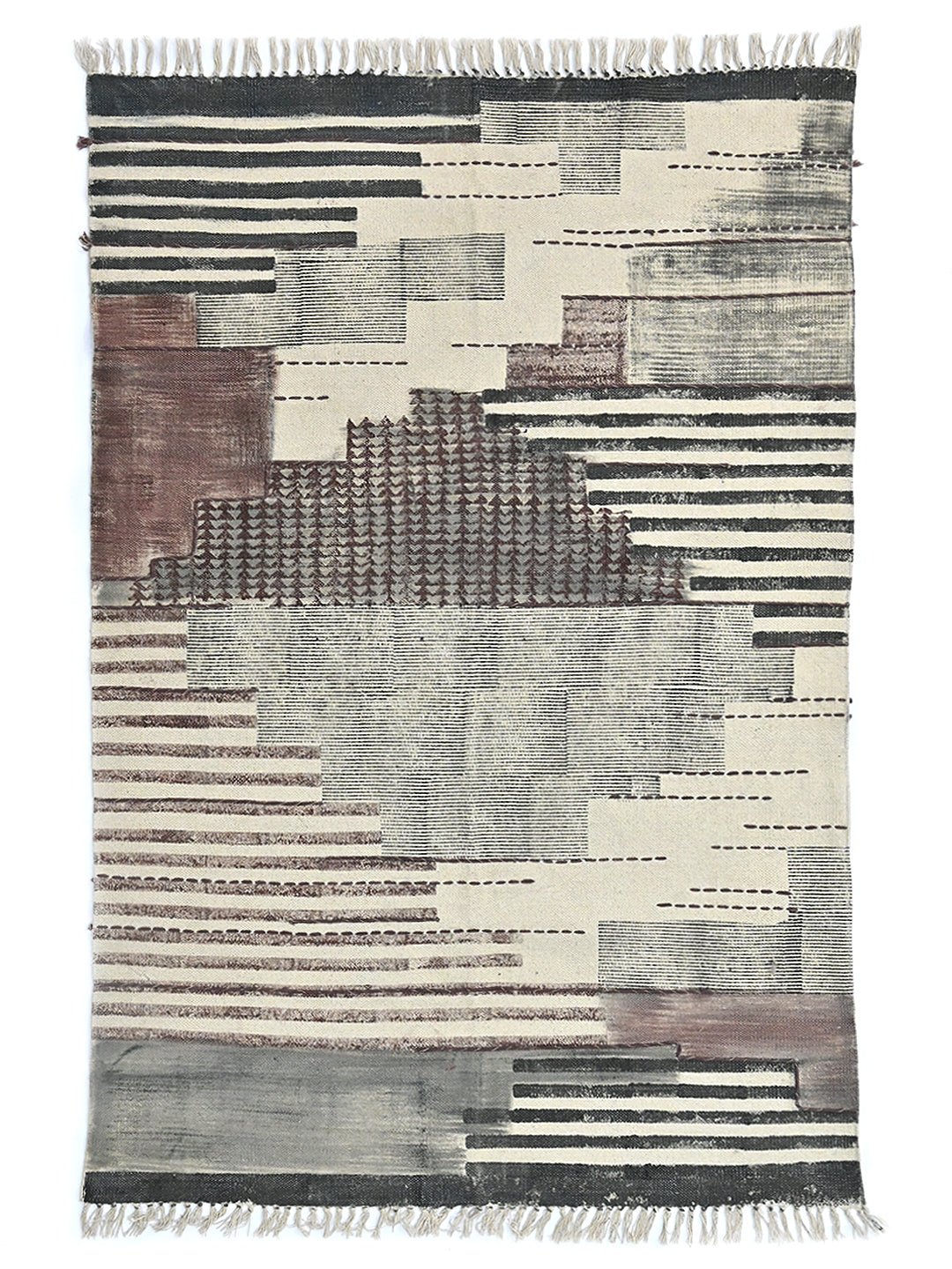 KHERWA - BLOCK PRINTED RUG - ART AVENUE