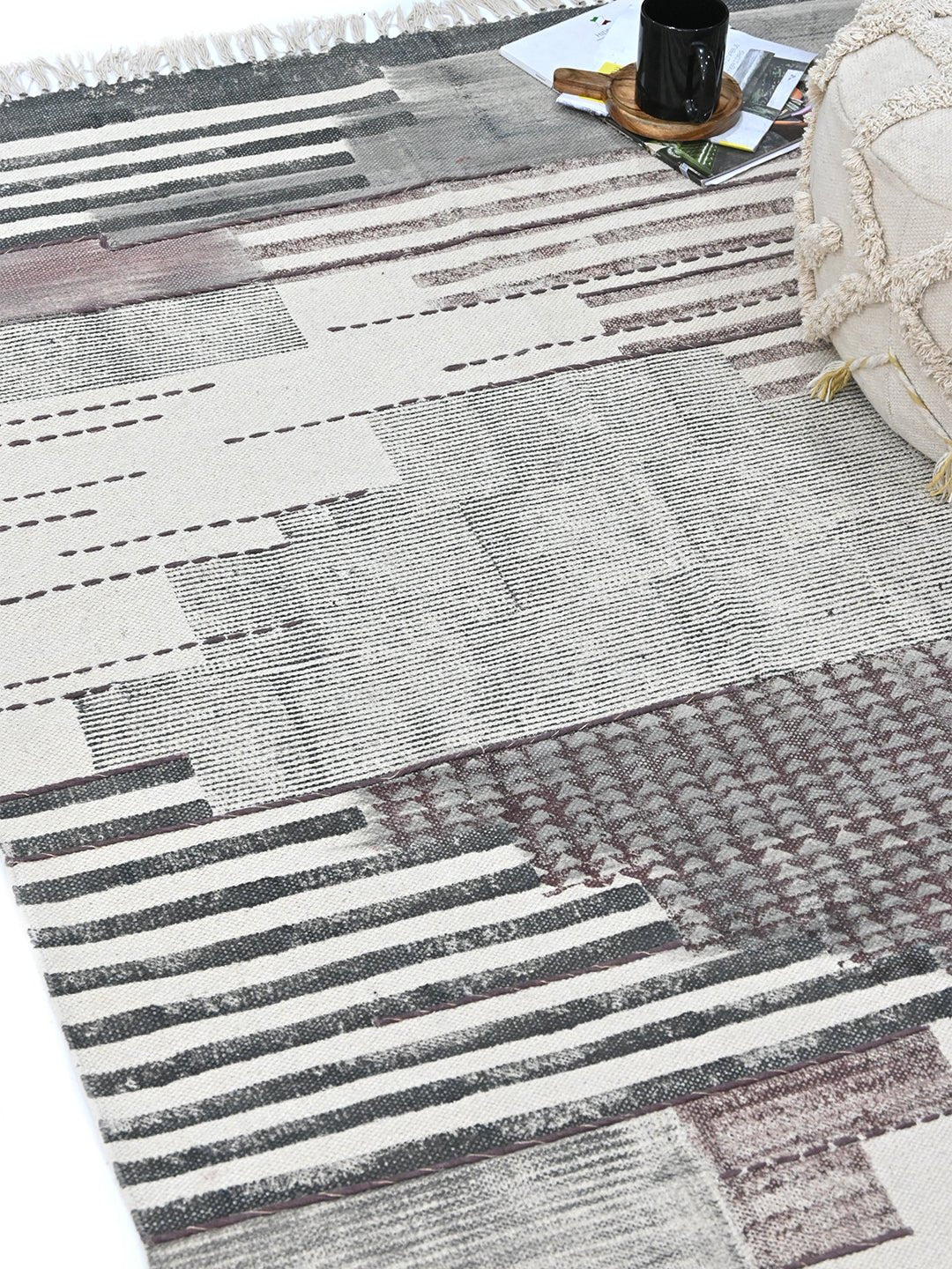 KHERWA - BLOCK PRINTED RUG - ART AVENUE