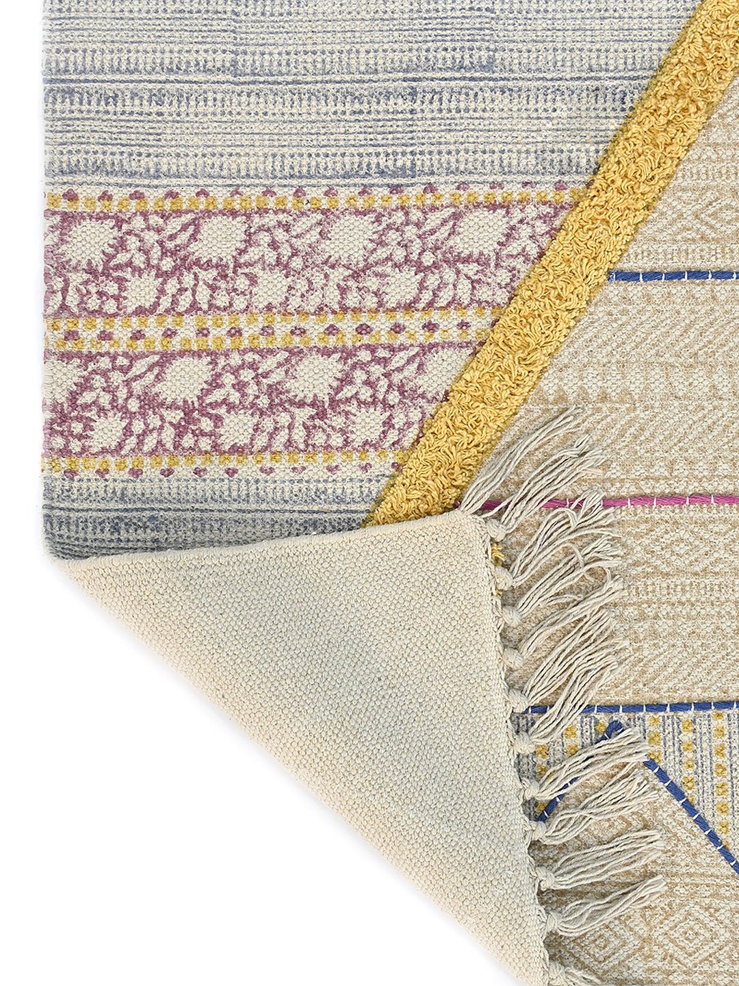 DATURA - BLOCK PRINTED RUG - ART AVENUE