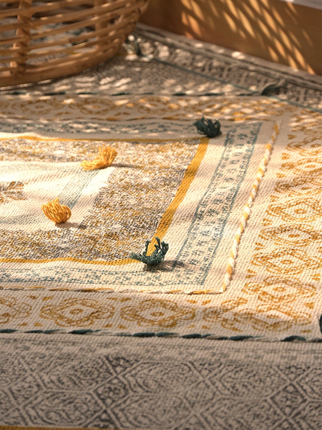 OLIVER - BLOCK PRINTED RUG - ART AVENUE