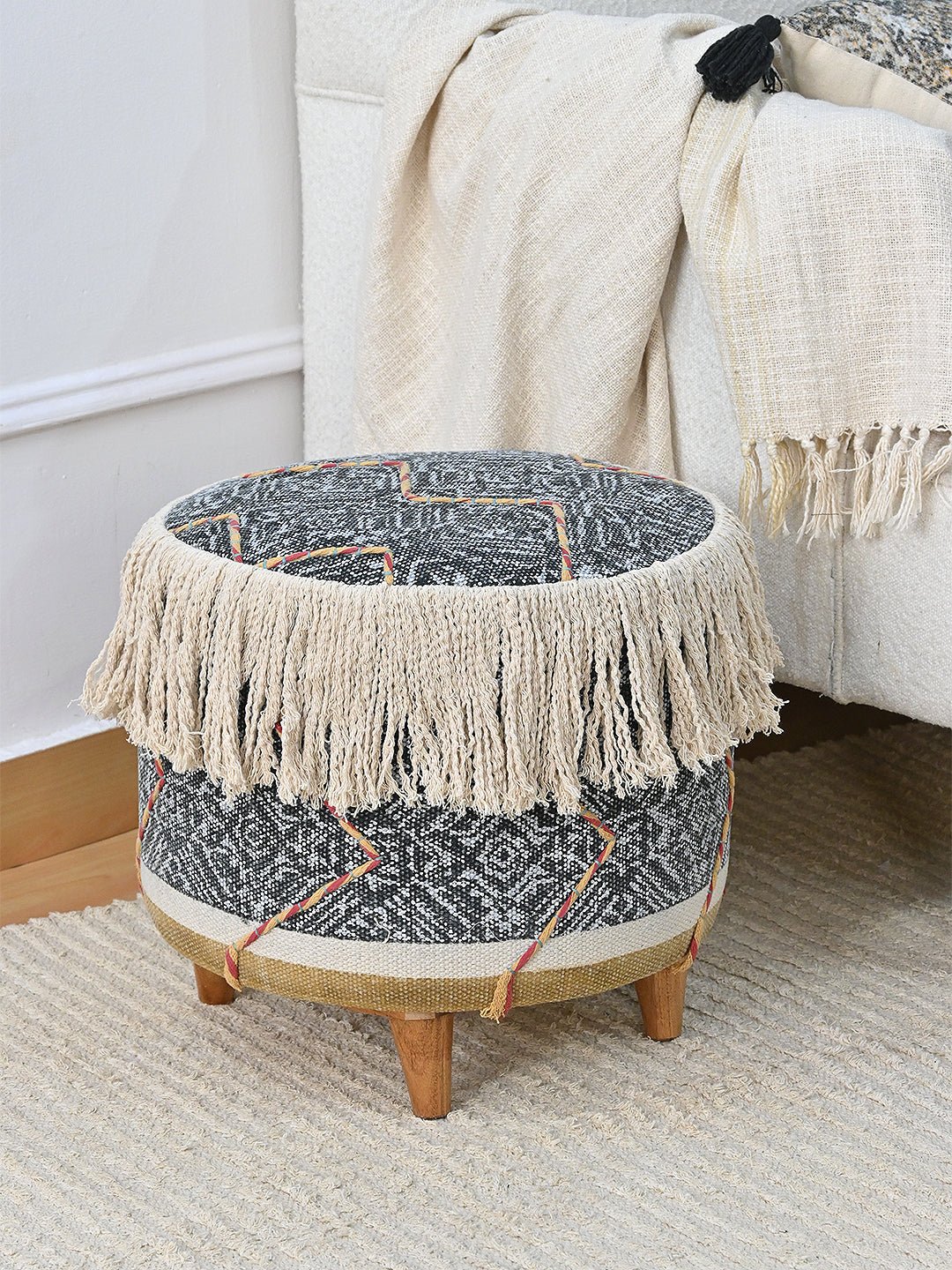 ABSOLUTE - CYLINDRICAL OTTOMAN - ART AVENUE