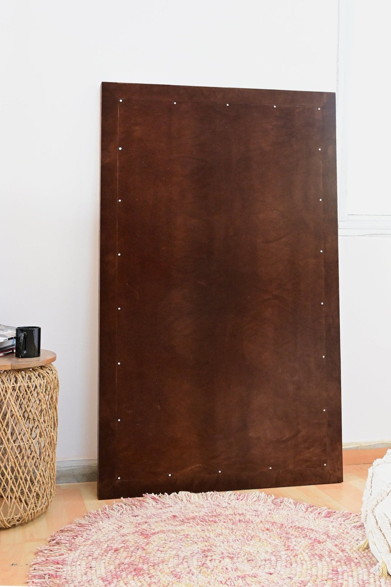 DARPAN - KILIM & LEATHER WALL MOUNT MIRROR - ART AVENUE