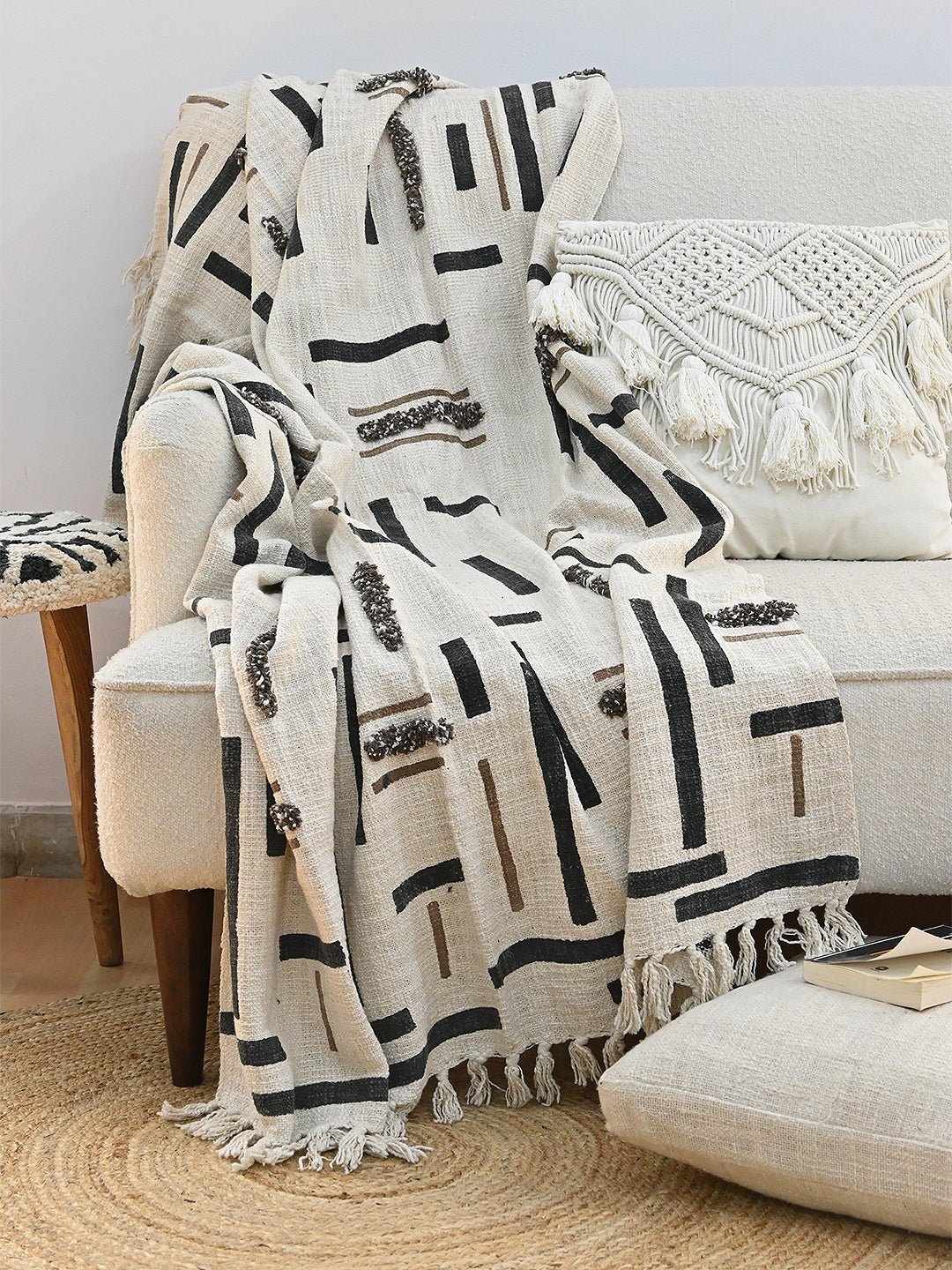 IRIANA - BLOCK PRINTED THROW - ART AVENUE