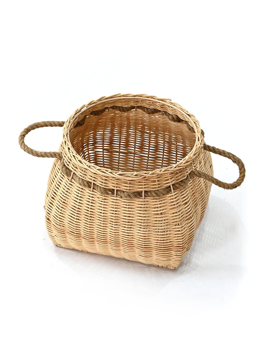 BRISBANE - MULTIPURPOSE CANING & JUTE ROPE BASKET - ART AVENUE
