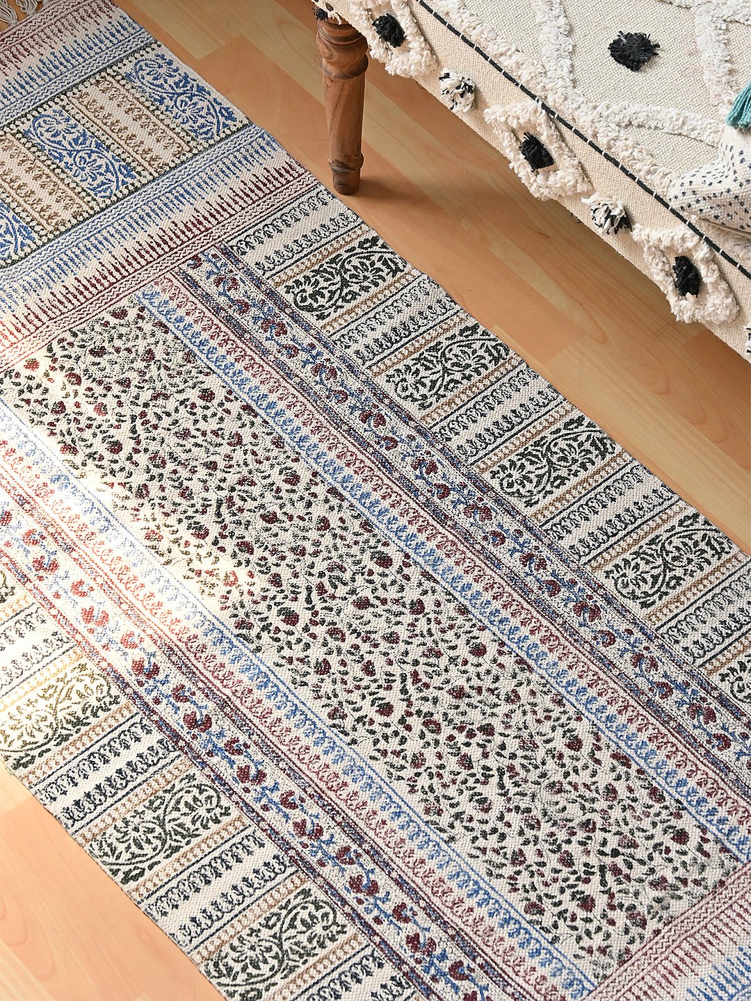 BANJUL - BLOCK PRINTED FLOOR RUNNER - ART AVENUE