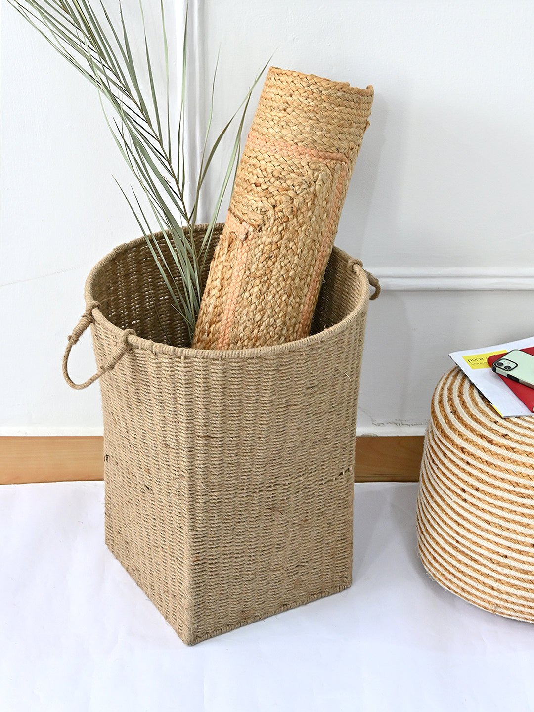 CELERY - MULTIPURPOSE JUTE BASKET - ART AVENUE