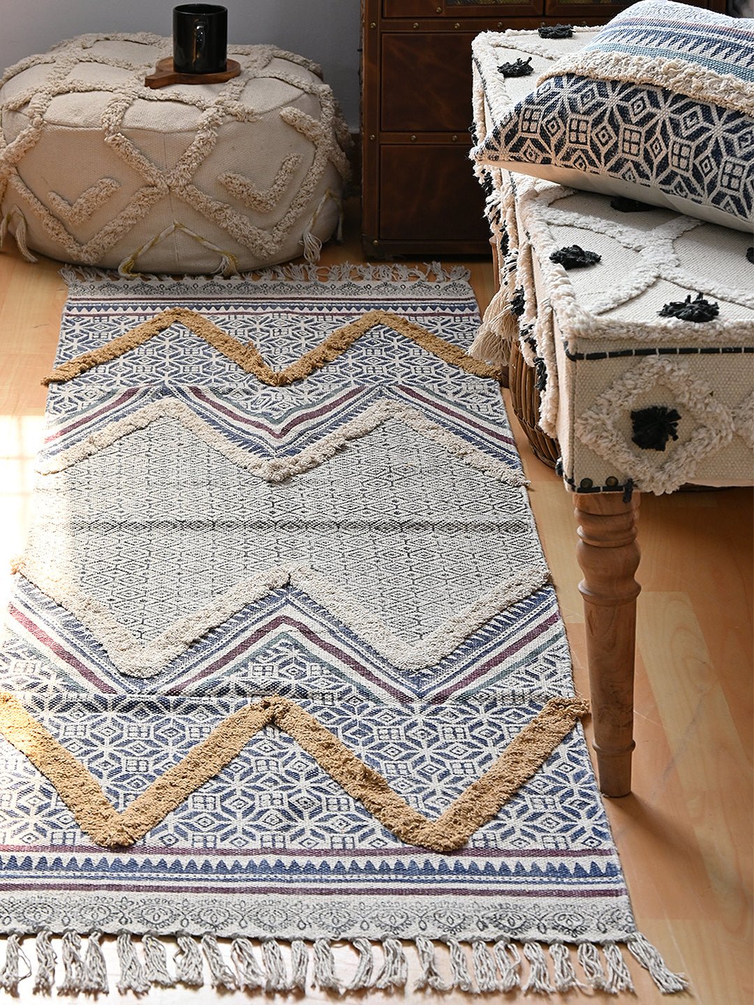 GATEWAY - BLOCK PRINTED FLOOR RUNNER - ART AVENUE