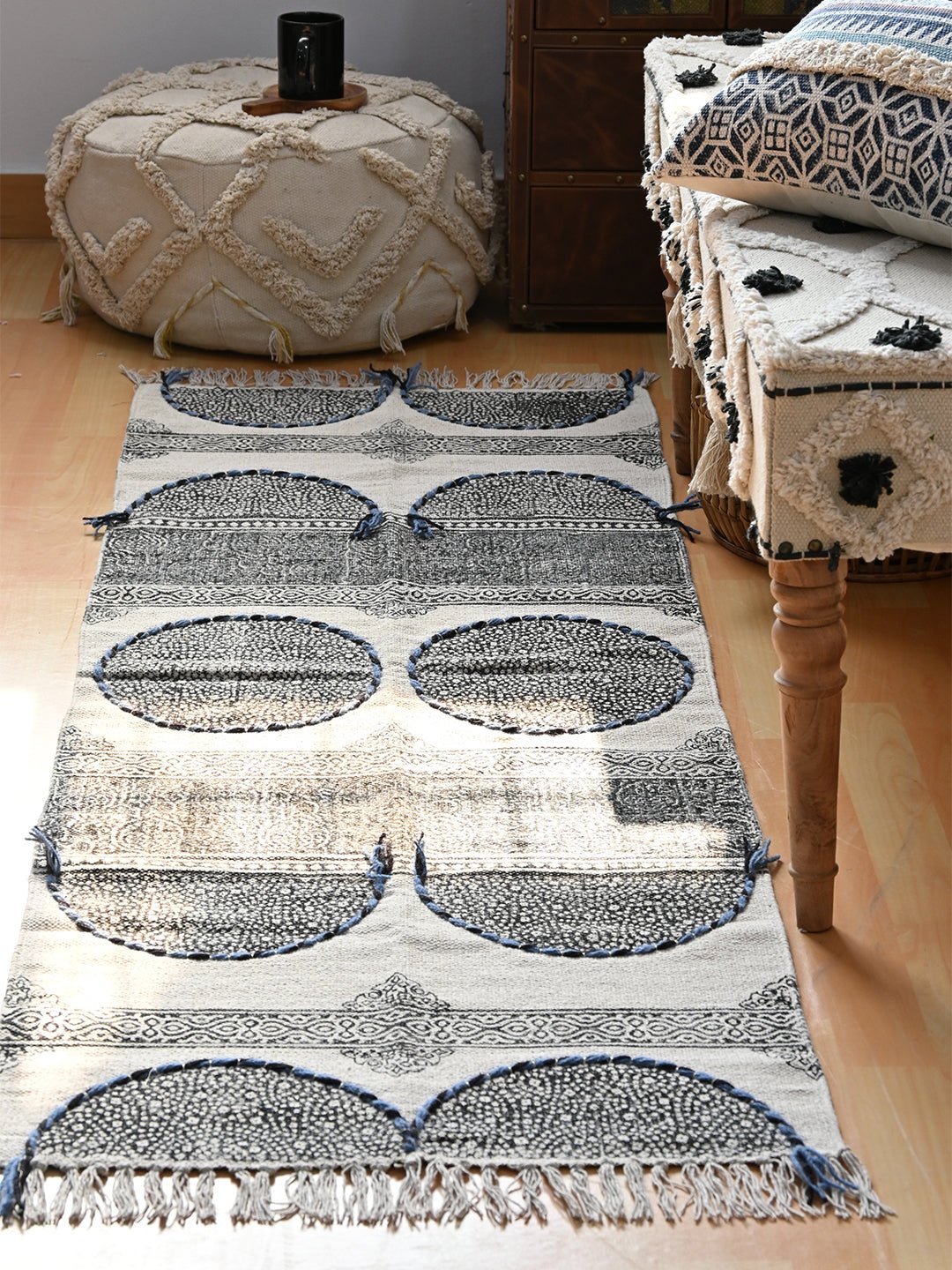 GITEGA - BLOCK PRINTED FLOOR RUNNER - ART AVENUE