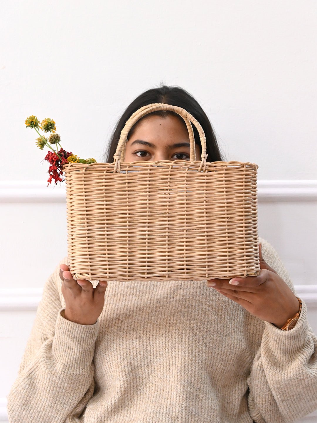 ORCHID -CANING & IRON STRUCTURE TOKRI - ART AVENUE