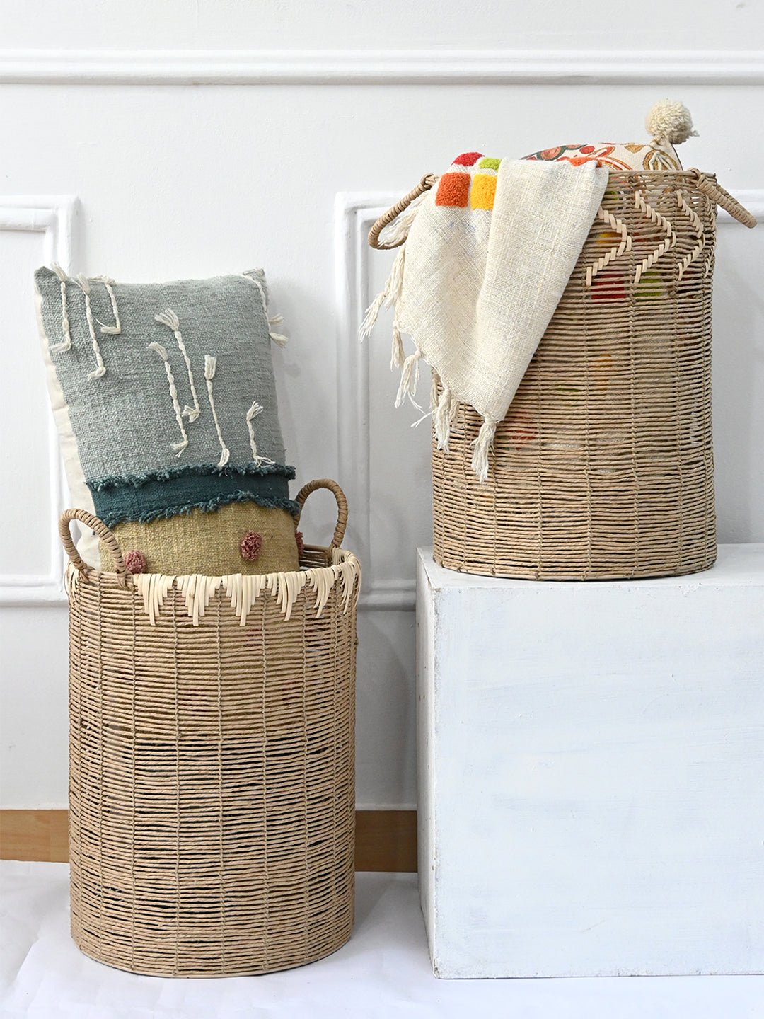 MERLOT - MULTIPURPOSE JUTE BASKET - ART AVENUE