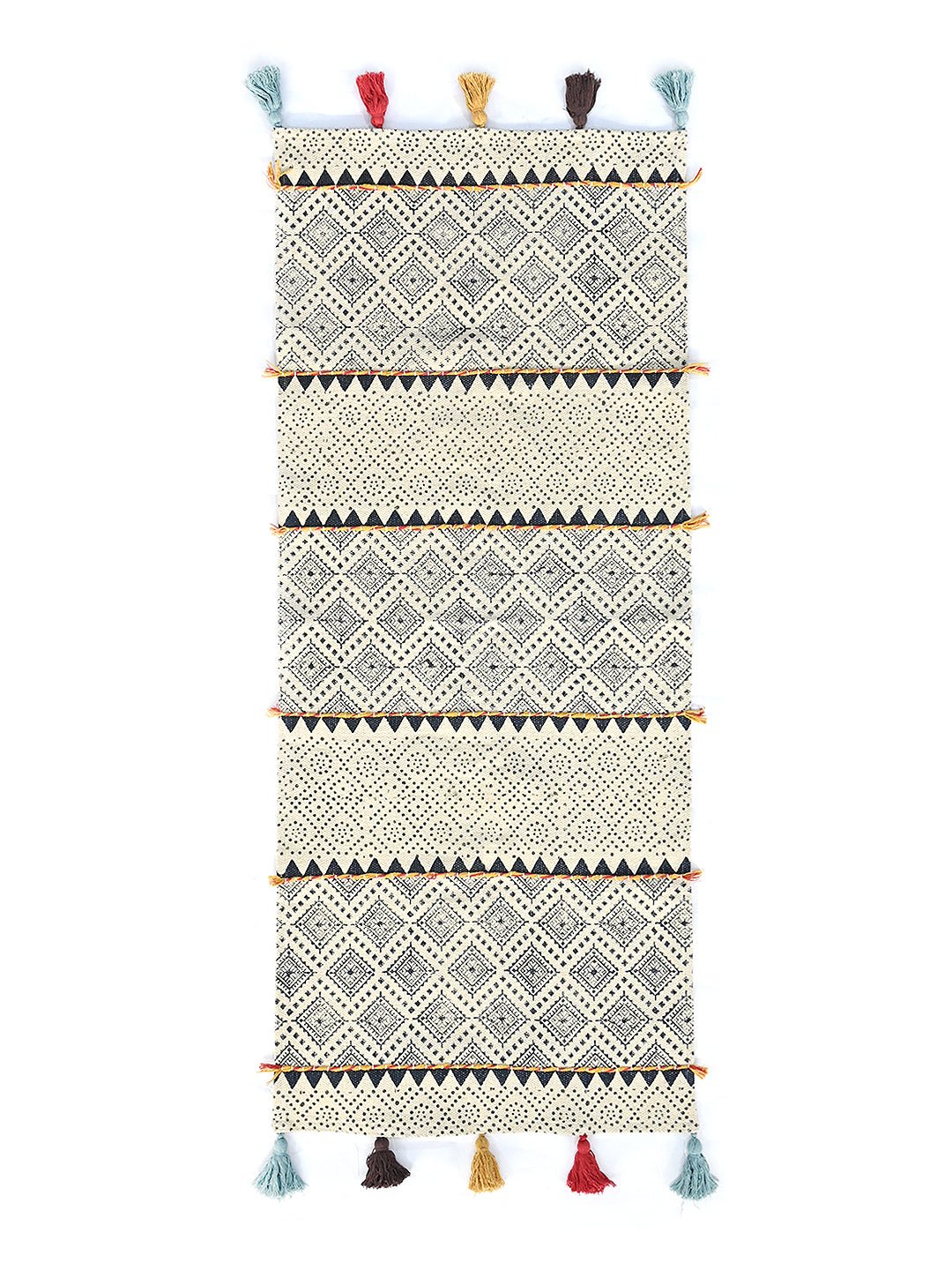 ADAM-BLOCK PRINTED FLOOR RUNNER - ART AVENUE