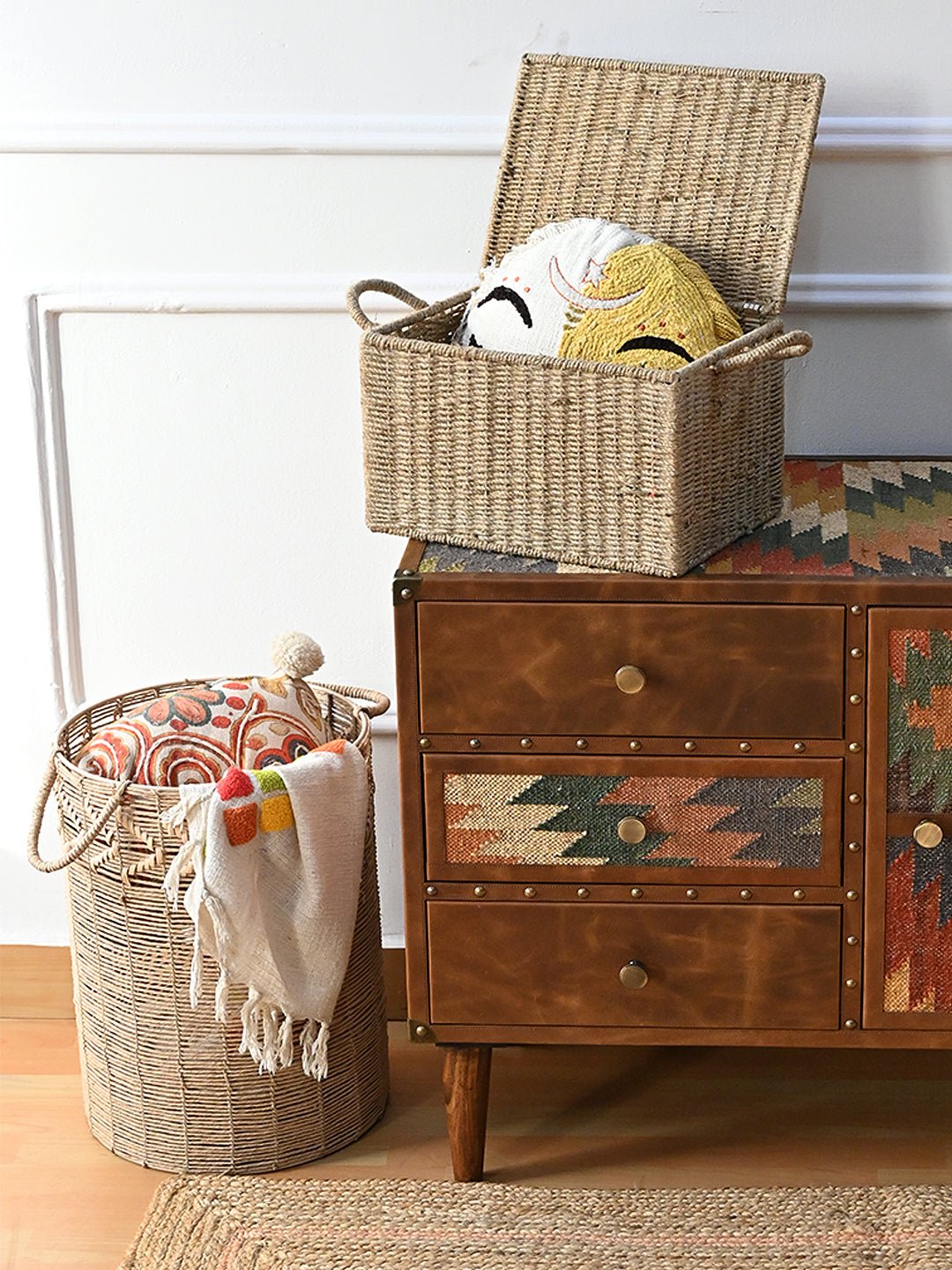 HAYDEN - MULTIPURPOSE JUTE BASKET - ART AVENUE