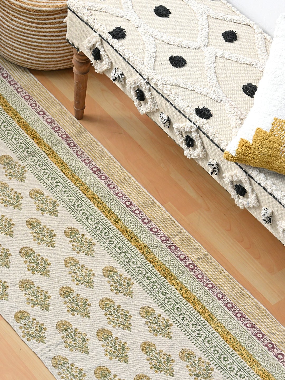 ANDREA- BLOCK PRINTED FLOOR RUNNER - ART AVENUE
