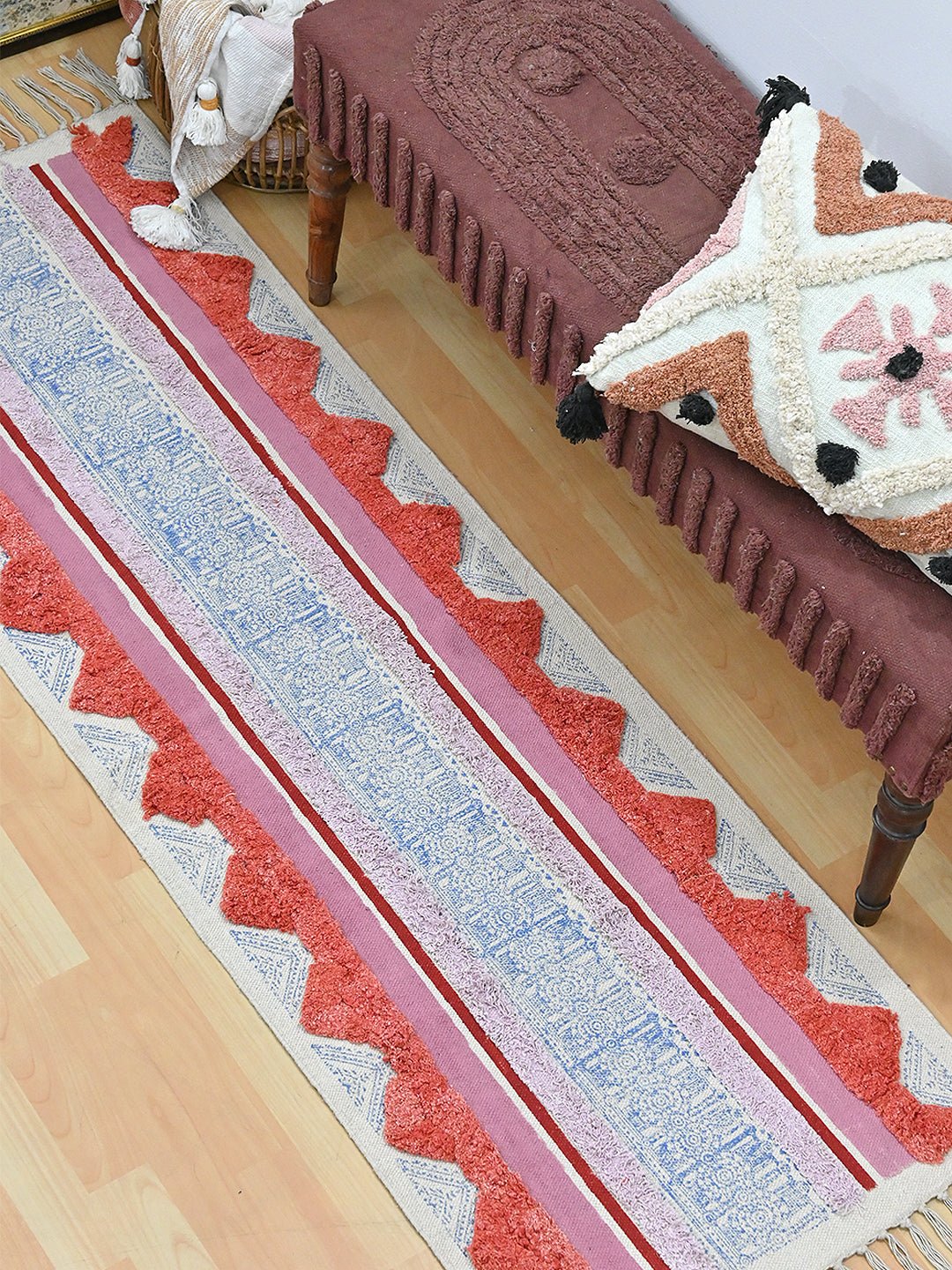 JULIETTE- BLOCK PRINTED FLOOR RUNNER - ART AVENUE