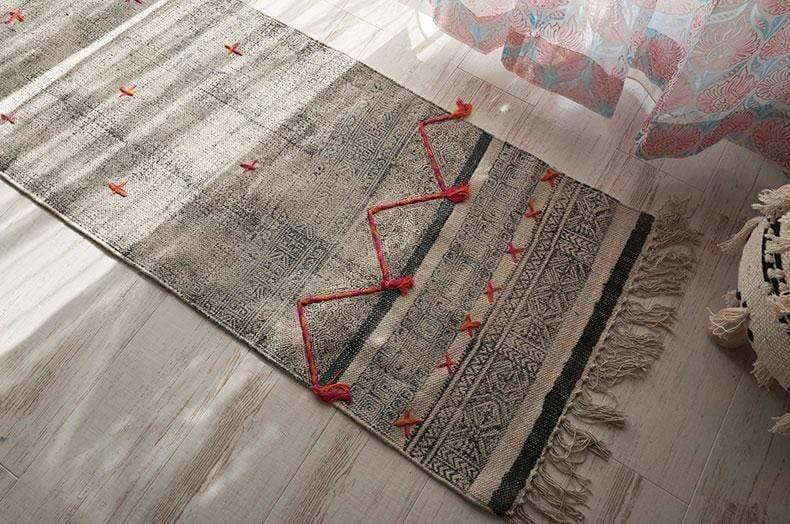 ABUJA - BLOCK PRINTED FLOOR RUNNER - ART AVENUE