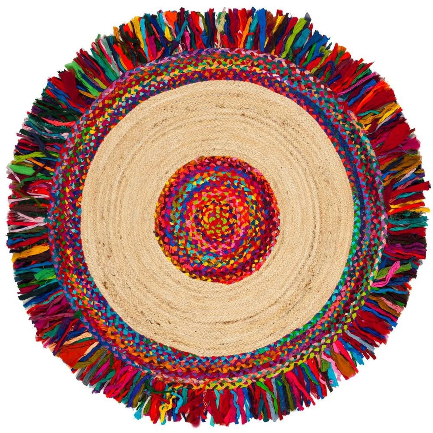 ALACIA - ROUND JUTE RUG - ART AVENUE