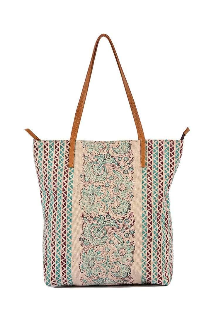 ALBANIA - BLOCK PRINT TOTE BAG - ART AVENUE