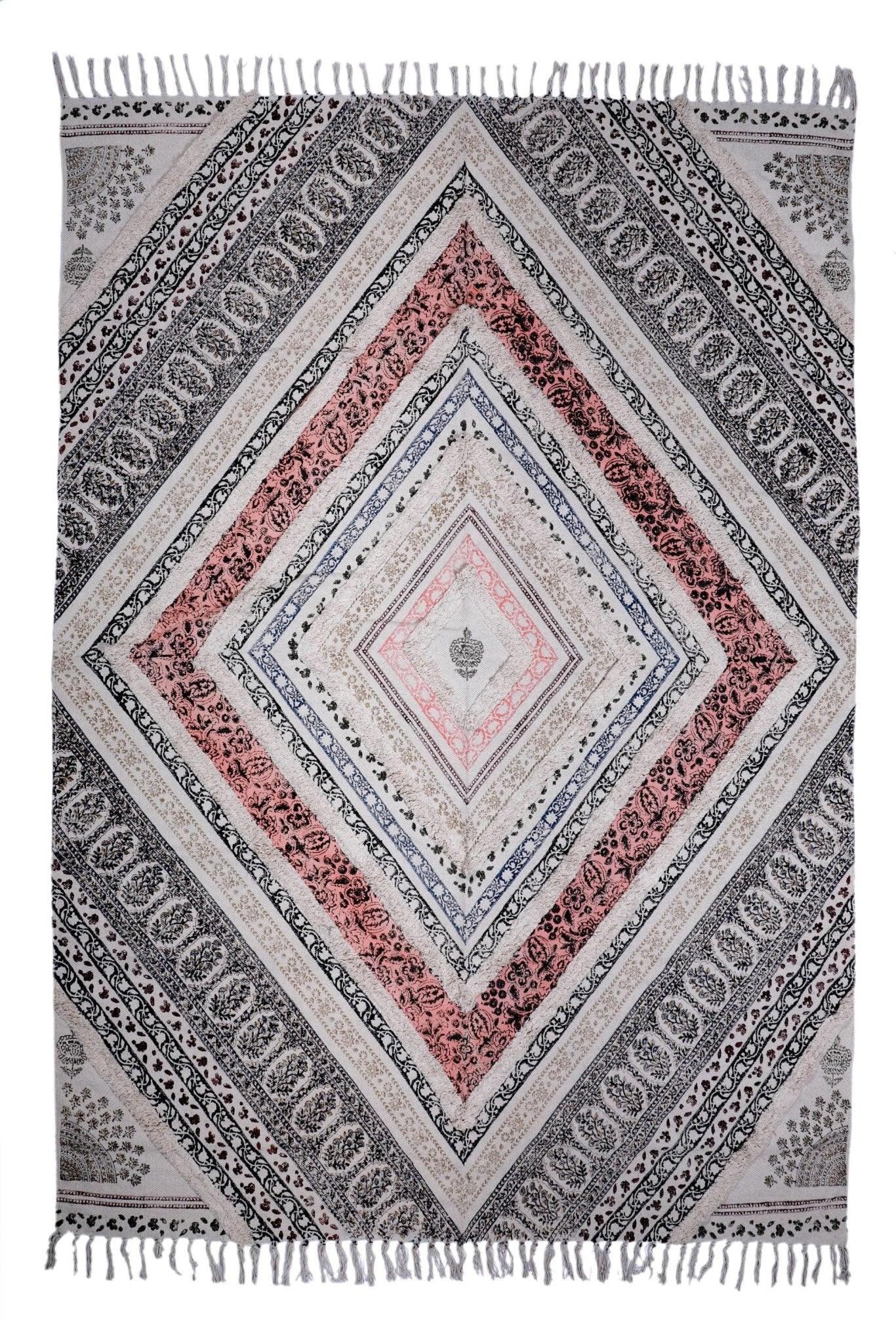 ALWAR - BLOCK PRINTED RUG - ART AVENUE