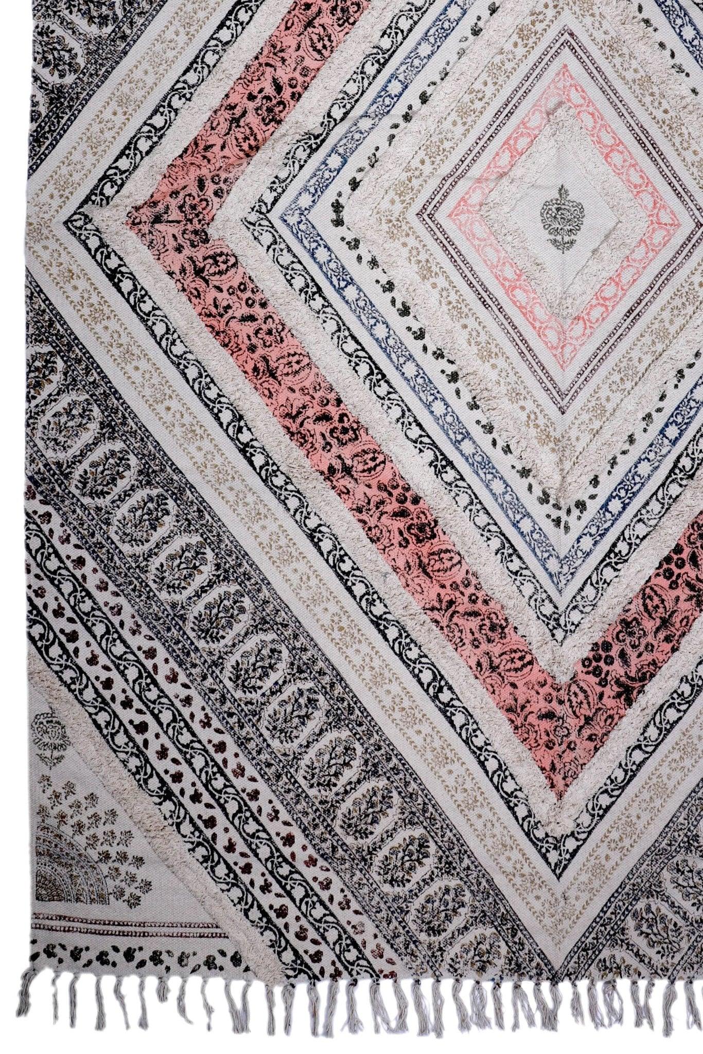 ALWAR - BLOCK PRINTED RUG - ART AVENUE