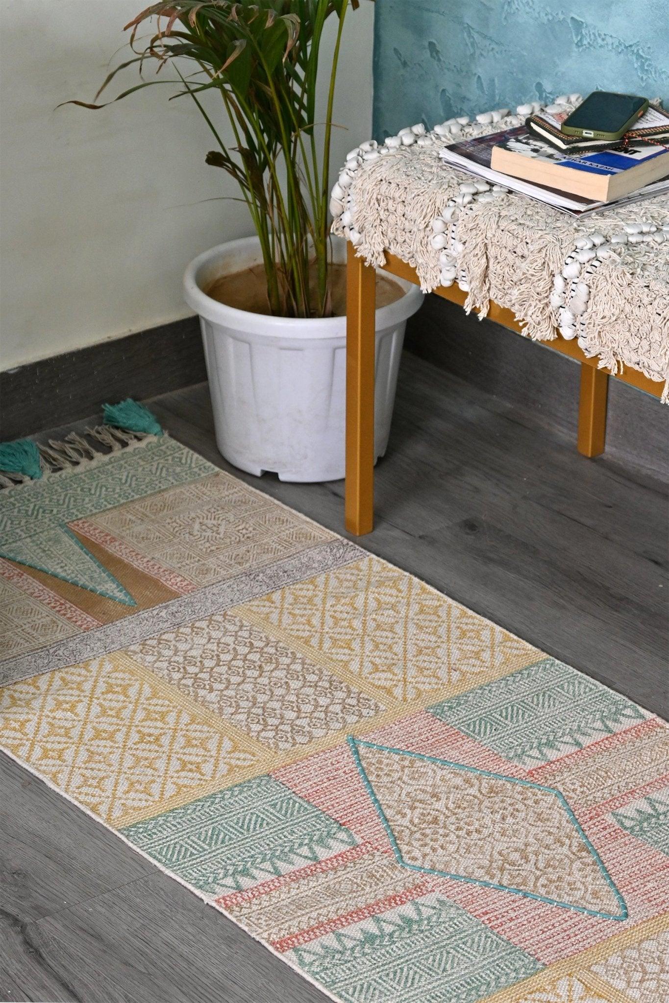 AREENA - BLOCK PRINTED FLOOR RUNNER - ART AVENUE